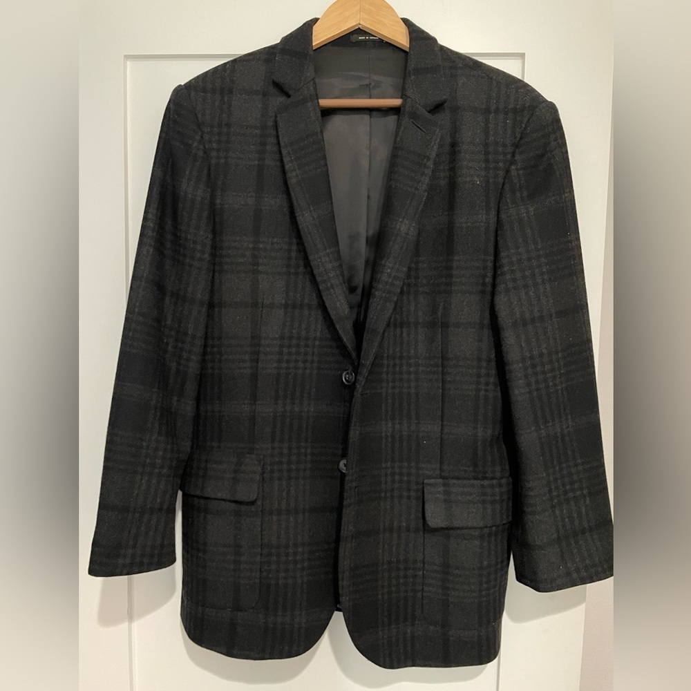 Dark Gray Wool Blazer - Express - Picture 1 of 2